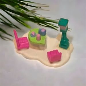 1996 Polly Pocket Snow Mountain Cafe Sitting Piece